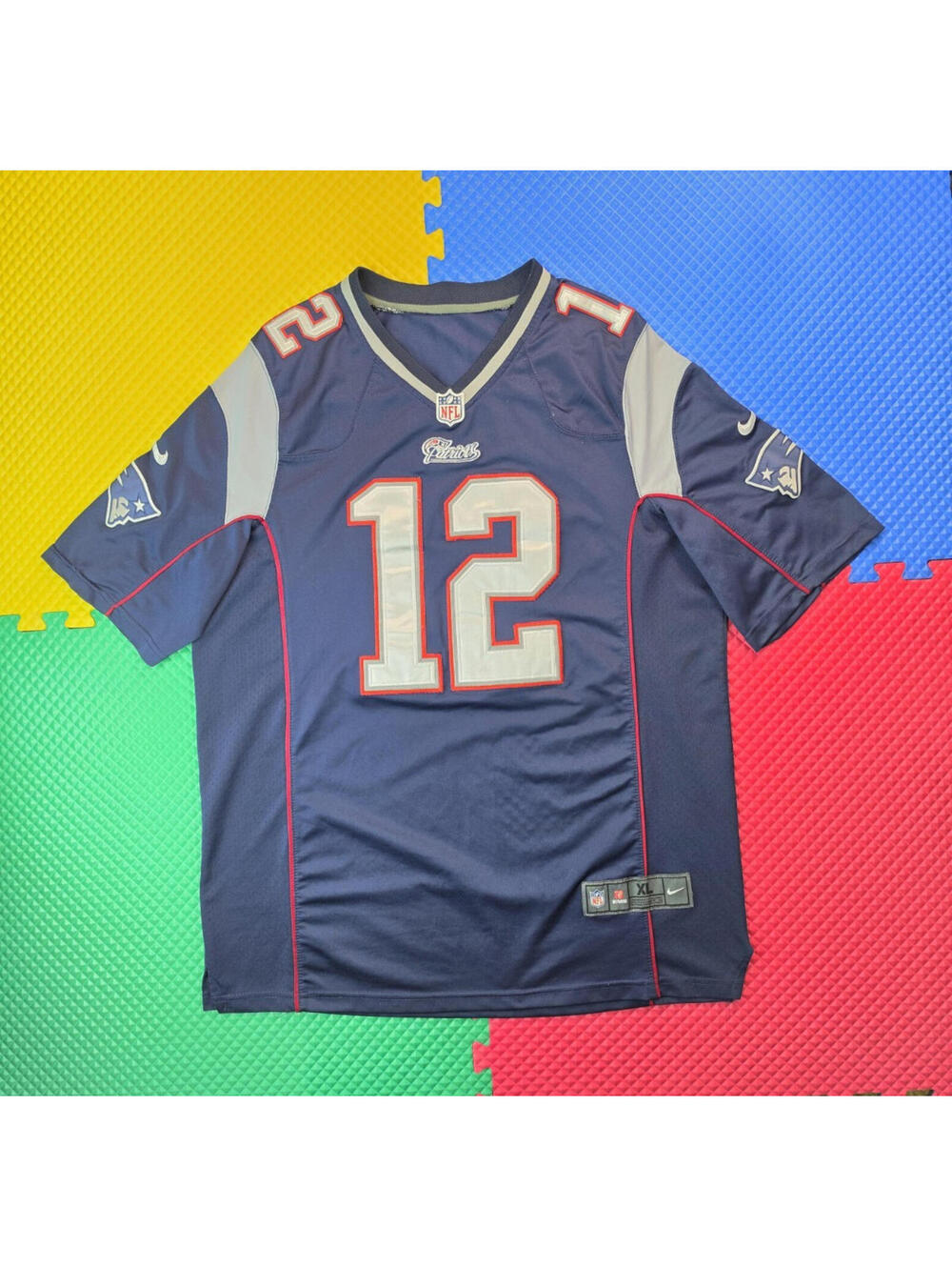 Nike NFL New England Patriots #12 Tom Brady Football Jersey Mens Size XL